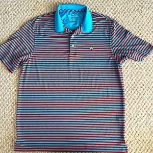 Southern Shirt Performance Polo, blue, red, mens large